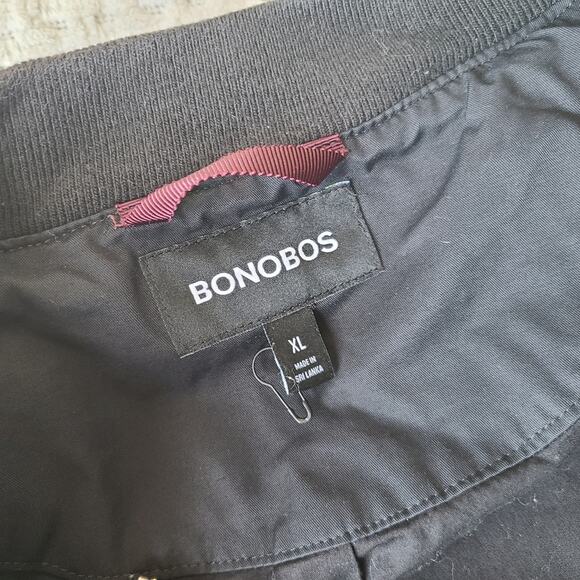 Bonobos Black Men's Bomber Jacket Size XL - Picture 5 of 9